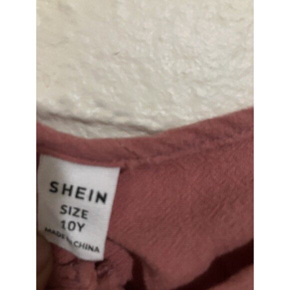 SHEIN Girls Cami Romper With 2 Pocket Size 10 Y - Picture 4 of 10